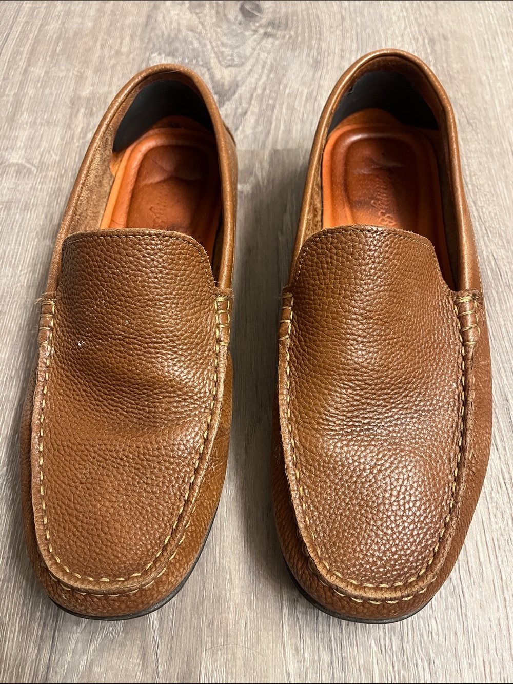 Tommy Bahama Leather Slip-On Loafers - Picture 4 of 8